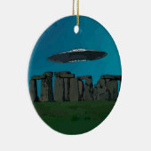 石造りのHengeのUFO セラミックオーナメント (右)
