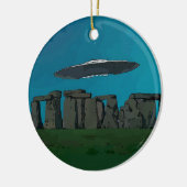 石造りのHengeのUFO セラミックオーナメント (左)