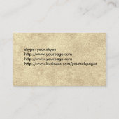 石造り及びロコモーティブのスケッチの両側をカスタマイズ 名刺 (裏面)