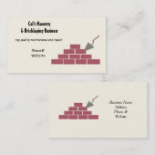 石造り及び煉瓦サービス 名刺 (正面/裏面)