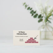 石造り及び煉瓦サービス 名刺 (スタンド正面)