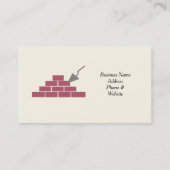 石造り及び煉瓦サービス 名刺 (裏面)