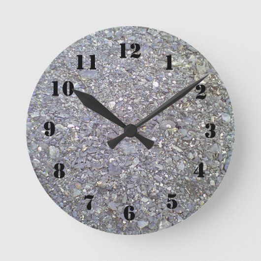 石造り多数 ラウンド壁時計 (正面)