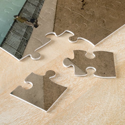 石造り橋およびサンジョルジョ、ベロナ、イタリア ジグソーパズル (側面)