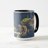 石造り港のnjのカメのマグは-またはリゾートを変えます! マグカップ (正面右)