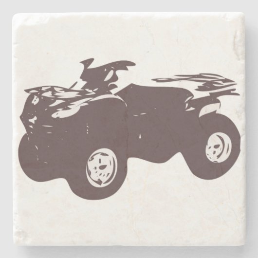 石造りATVのコースター ストーンコースター (正面)