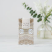 石造工品高級ビジネスカード 名刺 (スタンド正面)