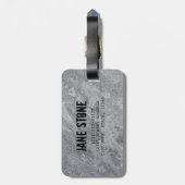 石造花崗岩構造灰石器 ラゲッジタグ (裏面縦)