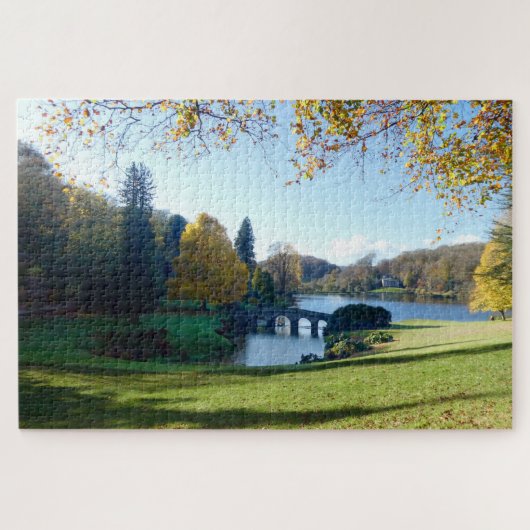 石頭の湖、パンテオンを見る。 ジグソーパズル (横)