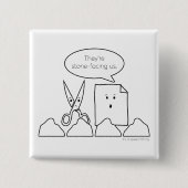 石顔ボタン 缶バッジ (正面)