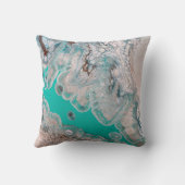 石鮮やか大理石ルック流体アクリルアート クッション (裏面)