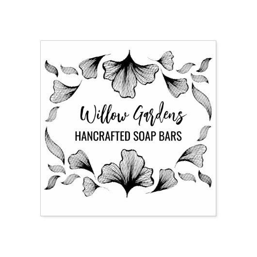 石鹸およびキャンドルブランディング ラバースタンプ (インプリント)