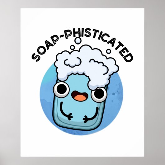 石鹸で刺激されたおもしろいソープン ポスター (正面)