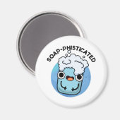 石鹸で刺激されたおもしろいソープン マグネット (正面/裏面)