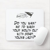 石鹸によってあなたの口を洗浄して下さい マウスパッド (マウス)
