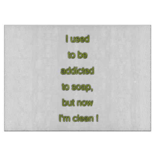 石鹸のおもしろいな文字 カッティングボード (正面)