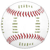 石鹸のおもしろいな文字 ソフトボール (裏面)