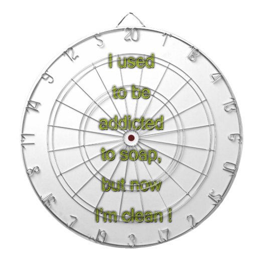 石鹸のおもしろいな文字 ダーツボード (正面)