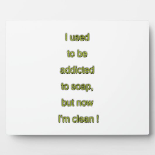 石鹸のおもしろいな文字 フォトプラーク (正面)