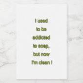 石鹸のおもしろいな文字 フードラベル (シングルラベル)