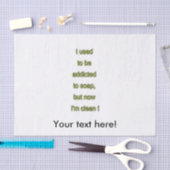 石鹸のおもしろいな文字 薄葉紙 (クラフト)