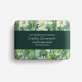 石鹸の包装紙水の色カモミール花 チラシ