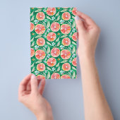 石鹸の包装紙 – ピンクのグレープフルーツ チラシ (ハンドル)