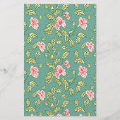 石鹸の包装紙 – ライトグリーンとピンク チラシ (正面)