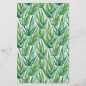 石鹸の包装紙 – 水彩アロエベラ チラシ (正面)