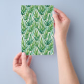 石鹸の包装紙 – 水彩アロエベラ チラシ (ハンドル)