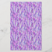 石鹸の包装紙 – 水色ラベンダーの花 チラシ (正面)