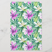 石鹸の包装紙 – 熱帯の花 チラシ (正面)