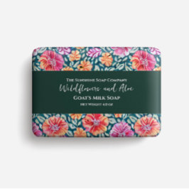 石鹸の包装紙- bohoフローラプリント チラシ