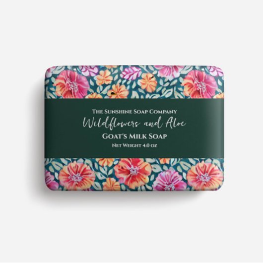 石鹸の包装紙- bohoフローラプリント チラシ