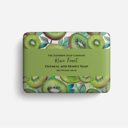 石鹸の包装紙- kiwi fruit チラシ