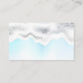 石鹸の泡 |供給のクリーニング 名刺 (裏面)