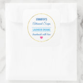 石鹸の香りビジネステンプレート スクエアシール (バッグ)