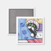 石鹸を渡してもらえる?- Cat磁石 マグネット (正面/裏面)