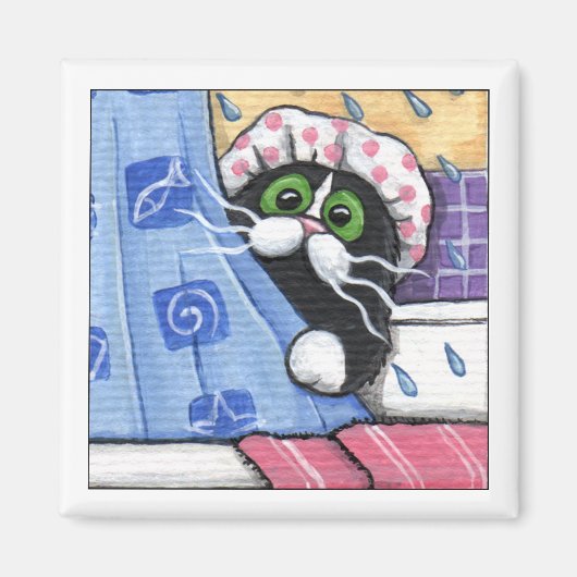 石鹸を渡してもらえる?- Cat磁石 マグネット (正面)