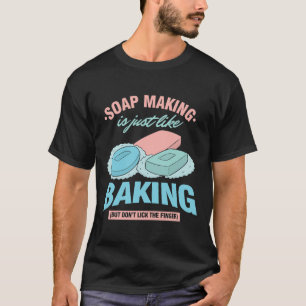 石鹸メーカー製せっけん作りバスルームの必要不可欠なビジネス Tシャツ