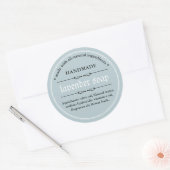 石鹸ラベル包装デザイン ラウンドシール (封筒)