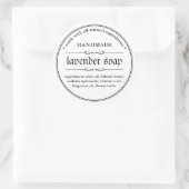 石鹸ラベル包装デザイン ラウンドシール (バッグ)