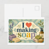 "石鹸作り大好き" ポストカード (正面/裏面)