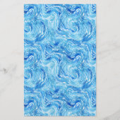 石鹸包装紙水彩青波 チラシ (正面)