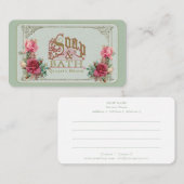 石鹸及び浴室の~の名刺 名刺 (正面/裏面)