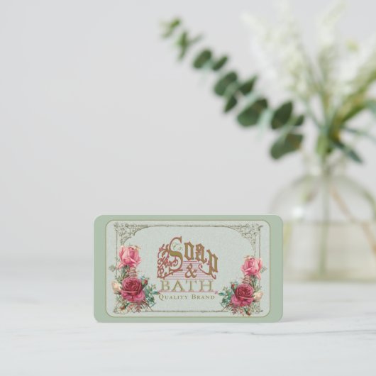 石鹸及び浴室の~の名刺 名刺 (スタンド正面)