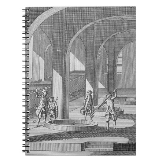 石鹸工場のインテリア、enのためのイラストレーション ノートブック (正面)