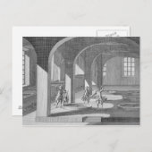 石鹸工場の内部、エンズィン ポストカード (正面/裏面)