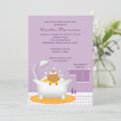 石鹸泡ベビーシャワー招待状 招待状 (スタンド正面)