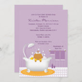 石鹸泡ベビーシャワー招待状 招待状 (正面/裏面)